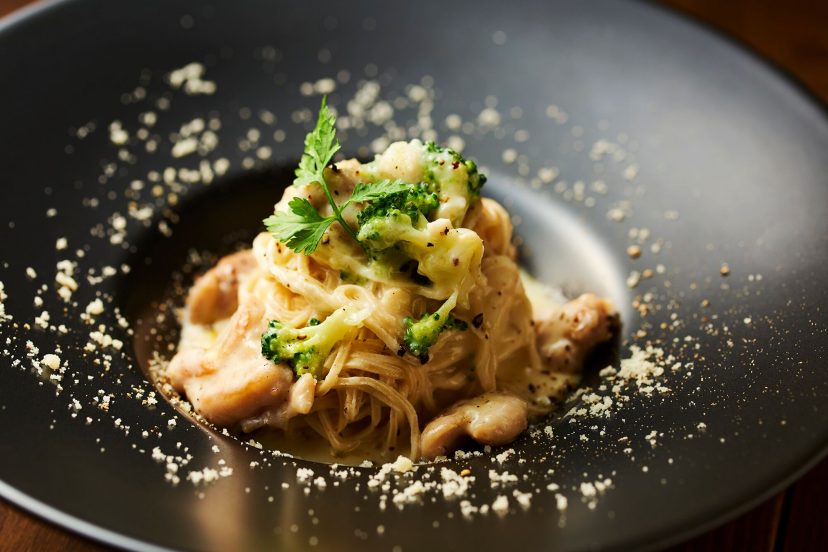 鶏肉とブロッコリーのクリームパスタ